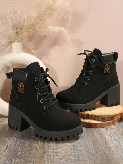2024 New Stylish Mid-Heel Anti-Slip Boots, Korean Version Lightweight Warm Boots For Women, Autumn/Winter Mensa