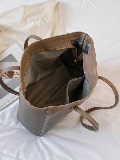 Tartu Large Faux Leather Shoulder Tote Bag