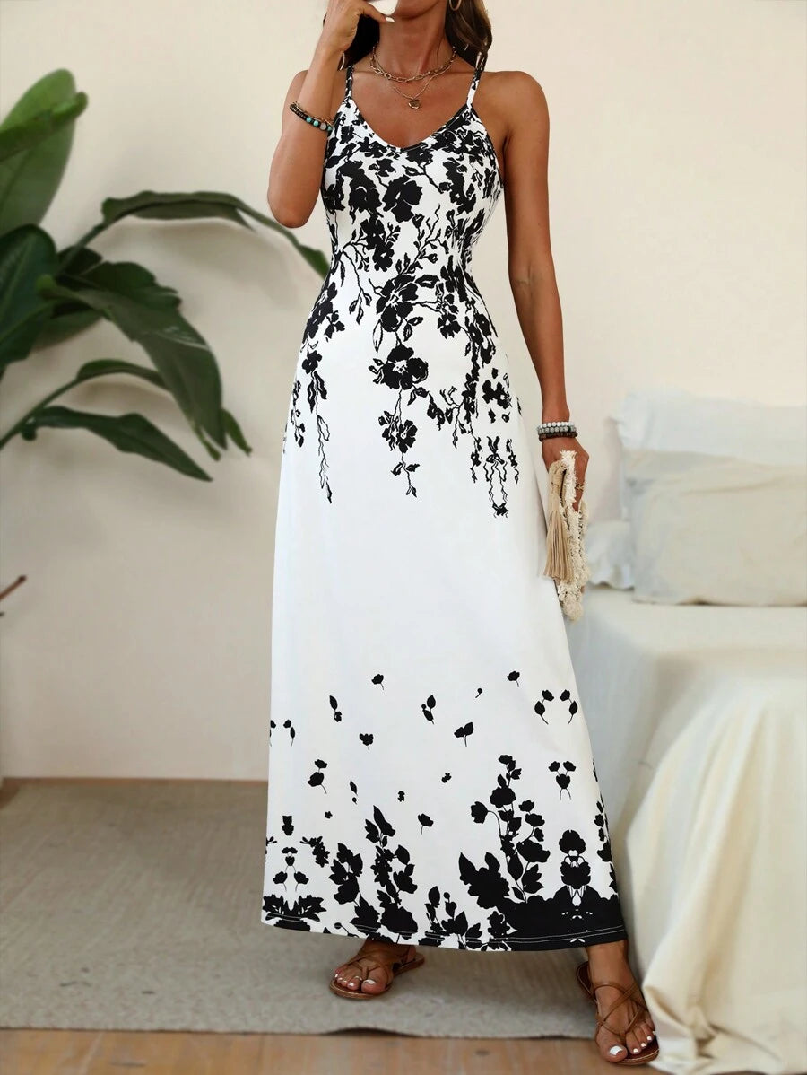 Breezaya Women's Casual Vacation Bohemian Style Dress Mensa