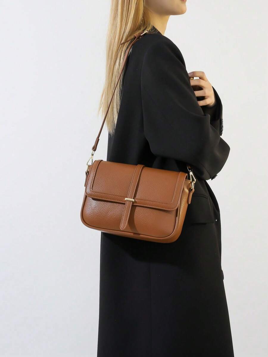 Kilkenny Vintage Flap Crossbody Bag with Buckle Strap