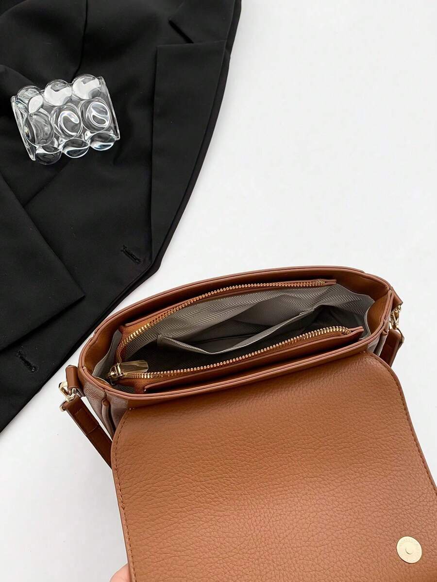 Kilkenny Vintage Flap Crossbody Bag with Buckle Strap