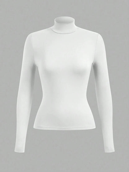 Aberdeen Fleece Lined Thermal Mock Neck Fitted Top