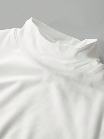 Aberdeen Fleece Lined Thermal Mock Neck Fitted Top