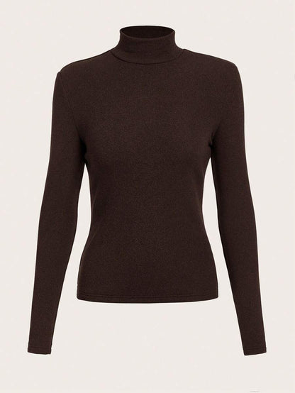 Aberdeen Fleece Lined Thermal Mock Neck Fitted Top