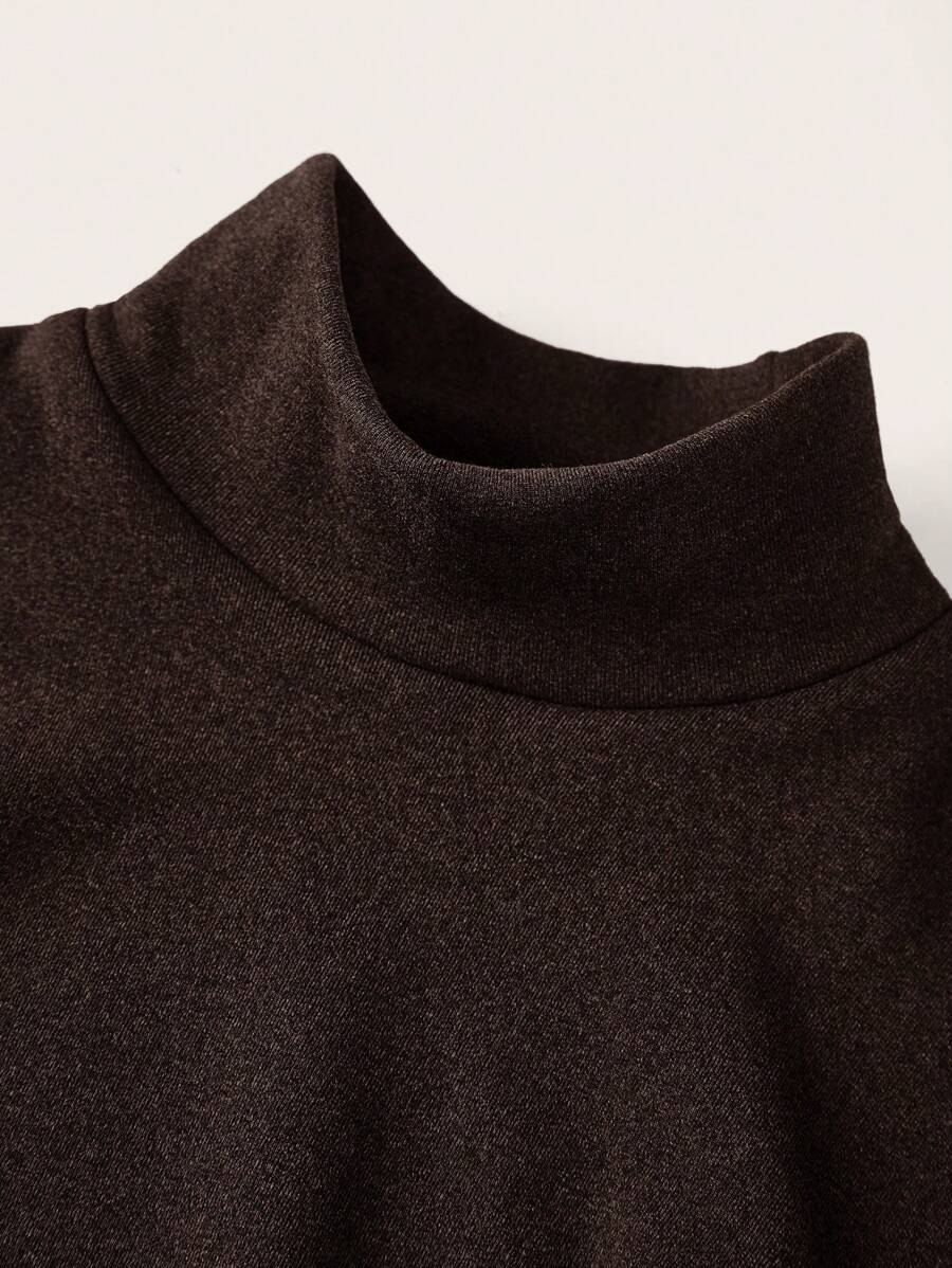 Aberdeen Fleece Lined Thermal Mock Neck Fitted Top