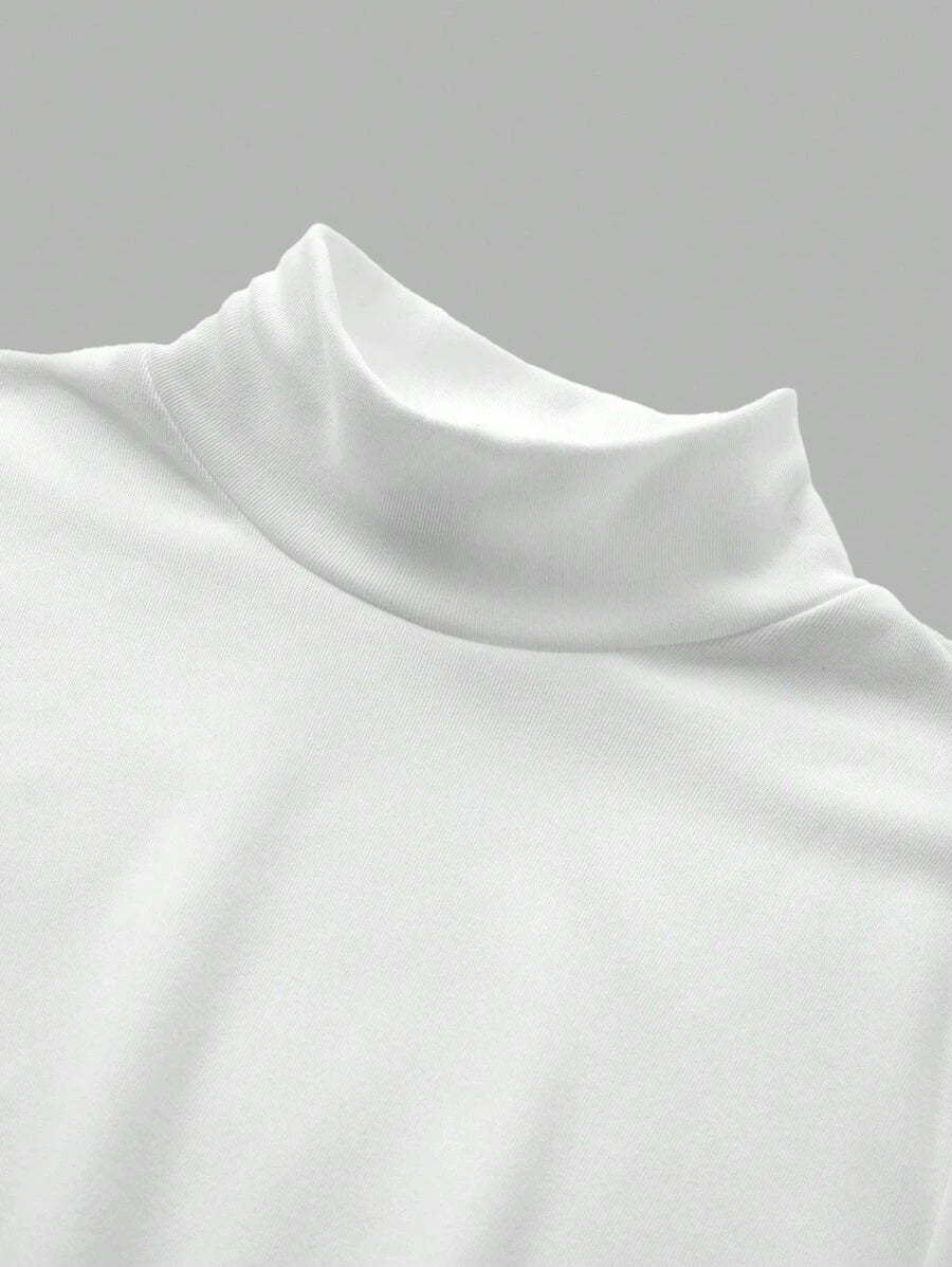 Aberdeen Fleece Lined Thermal Mock Neck Fitted Top