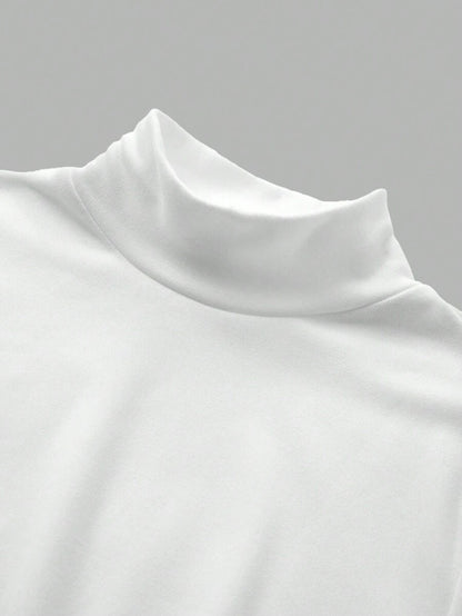 Aberdeen Fleece Lined Thermal Mock Neck Fitted Top