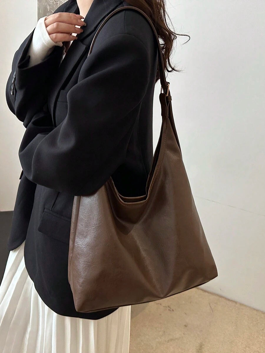 Savannah Large Slouchy Hobo Shoulder Bag with Top Handle
