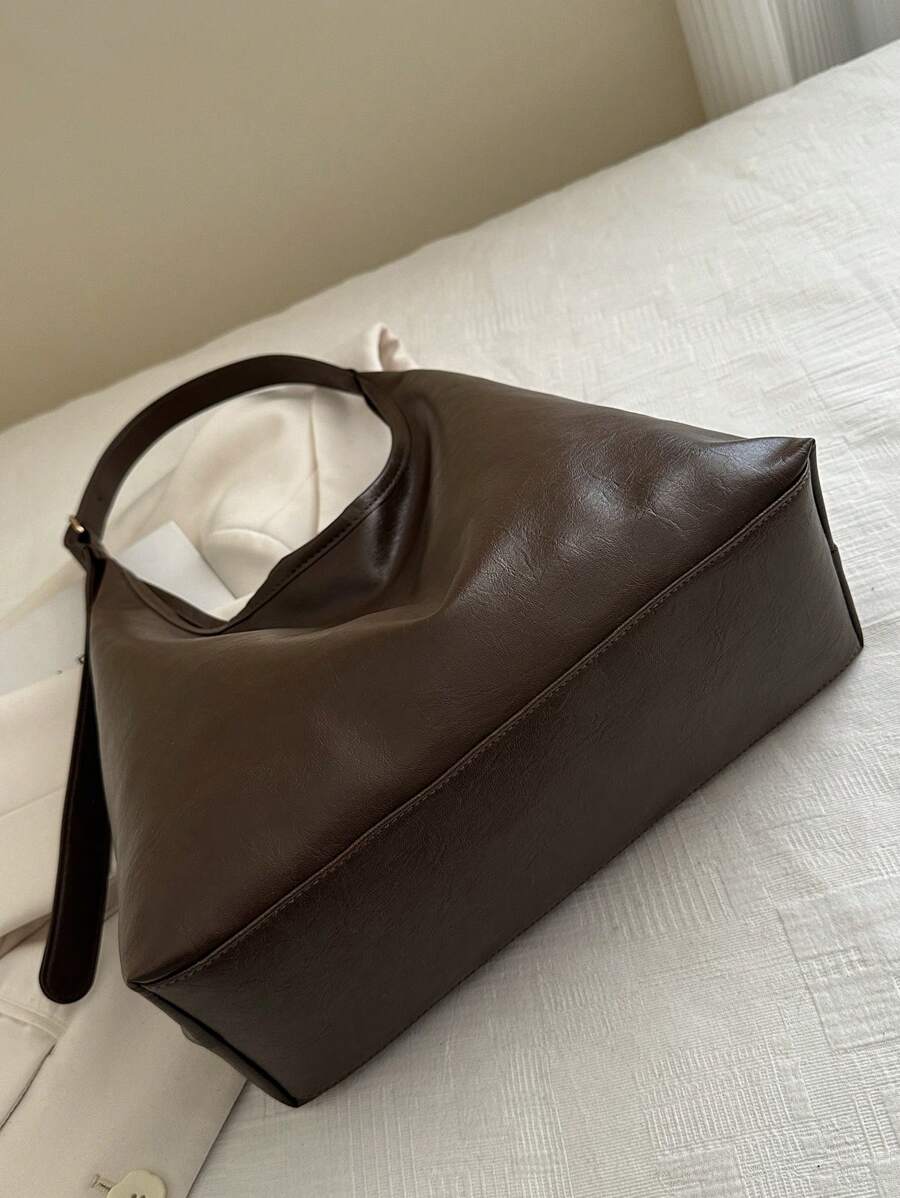 Savannah Large Slouchy Hobo Shoulder Bag with Top Handle