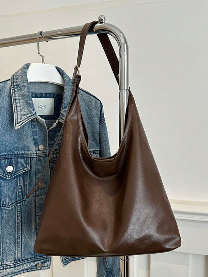 Savannah Large Slouchy Hobo Shoulder Bag with Top Handle