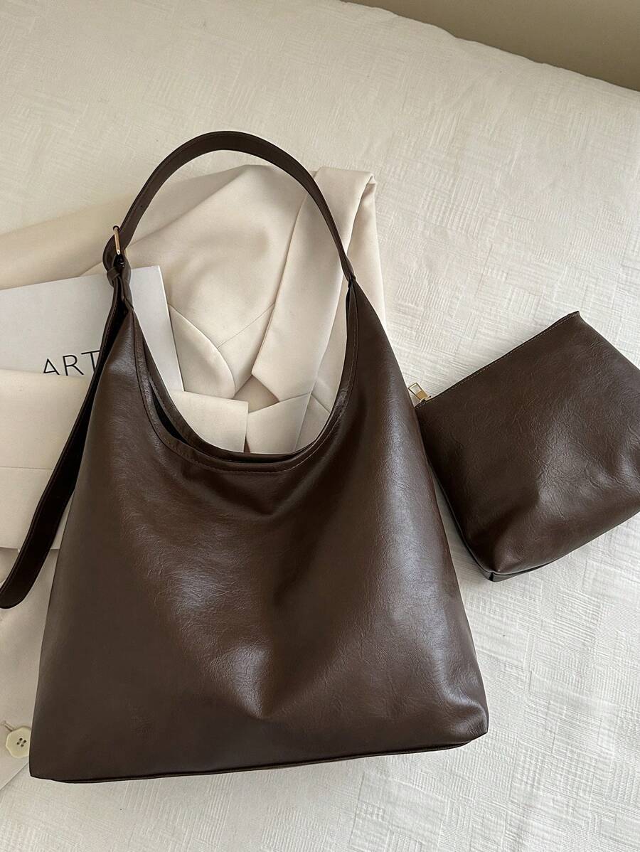 Savannah Large Slouchy Hobo Shoulder Bag with Top Handle