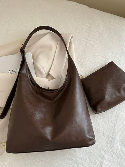 Savannah Large Slouchy Hobo Shoulder Bag with Top Handle
