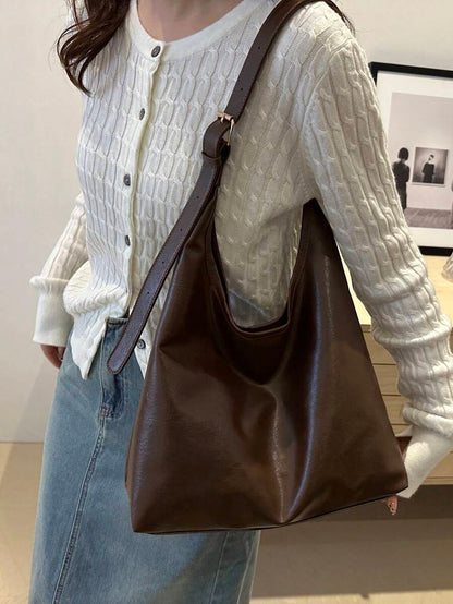 Savannah Large Slouchy Hobo Shoulder Bag with Top Handle