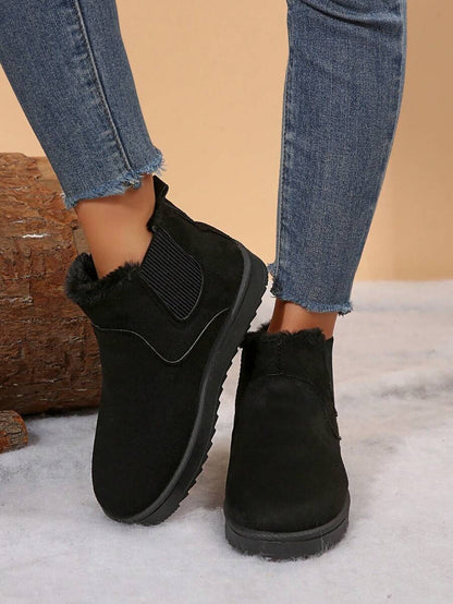 Warm & Comfy Women's Snow Boots: Short Plush Lining, Anti-Slip Sole, Perfect For Winter Fashion & Outdoor Mensa