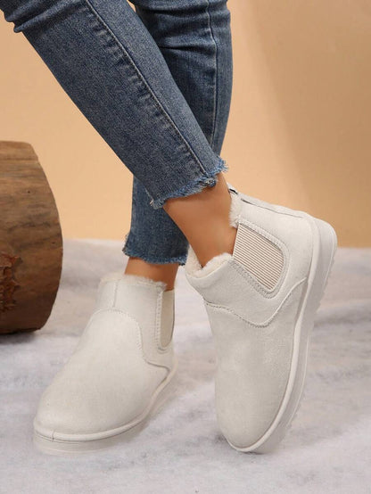 Warm & Comfy Women's Snow Boots: Short Plush Lining, Anti-Slip Sole, Perfect For Winter Fashion & Outdoor Mensa