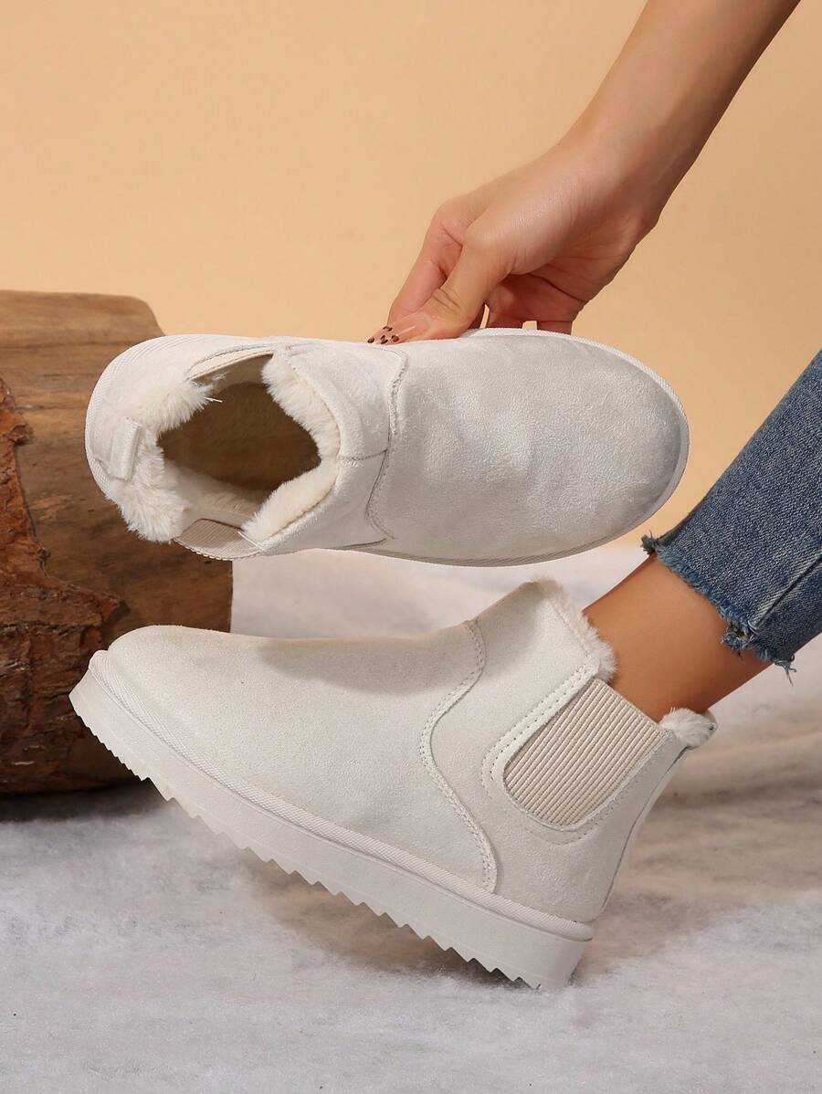 Warm & Comfy Women's Snow Boots: Short Plush Lining, Anti-Slip Sole, Perfect For Winter Fashion & Outdoor Mensa