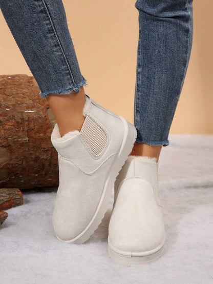 Warm & Comfy Women's Snow Boots: Short Plush Lining, Anti-Slip Sole, Perfect For Winter Fashion & Outdoor Mensa