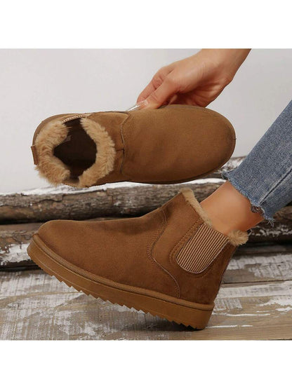 Warm & Comfy Women's Snow Boots: Short Plush Lining, Anti-Slip Sole, Perfect For Winter Fashion & Outdoor Mensa