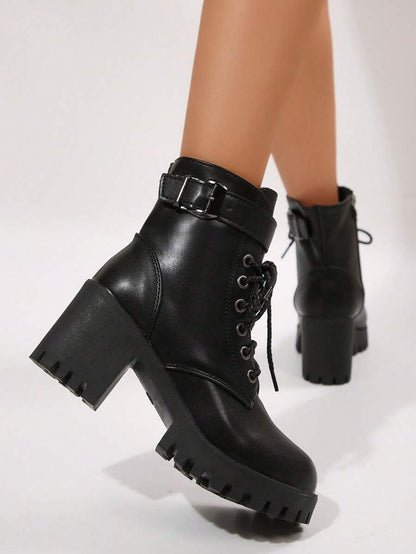 2024 New Stylish Mid-Heel Anti-Slip Boots, Korean Version Lightweight Warm Boots For Women, Autumn/Winter Mensa