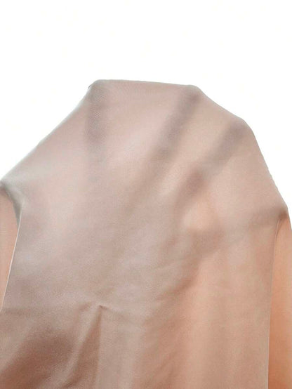 Sloane Silky Satin High-Waist Flared A-Line Midi Skirt - Champagne