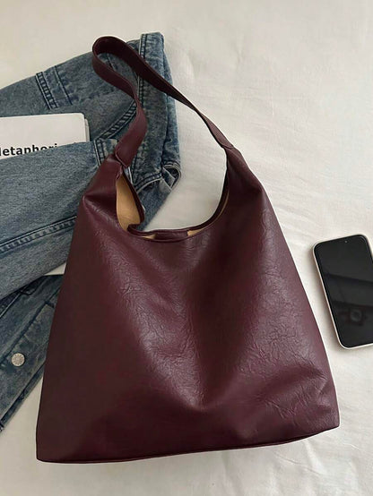 Savannah Large Slouchy Hobo Shoulder Bag with Top Handle