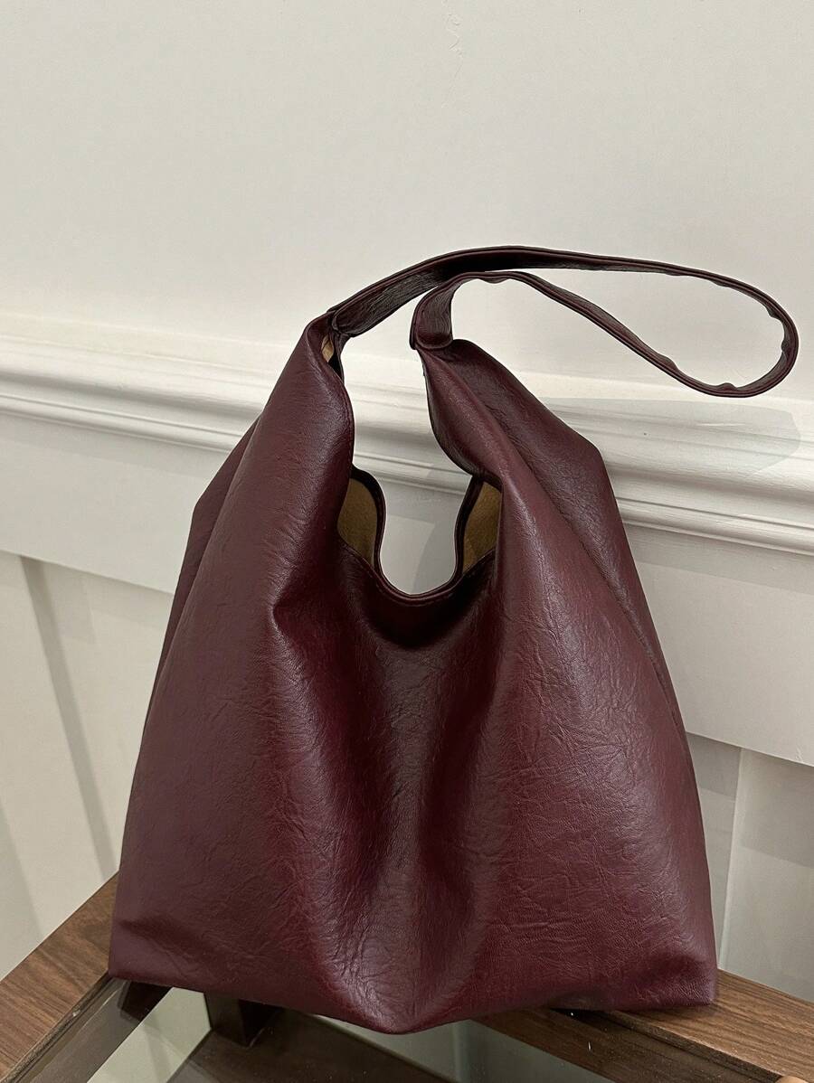 Savannah Large Slouchy Hobo Shoulder Bag with Top Handle