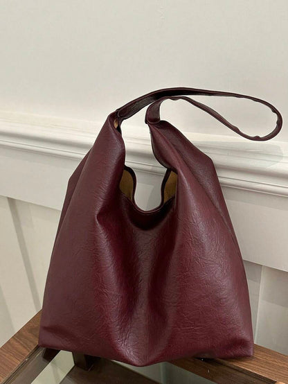 Savannah Large Slouchy Hobo Shoulder Bag with Top Handle