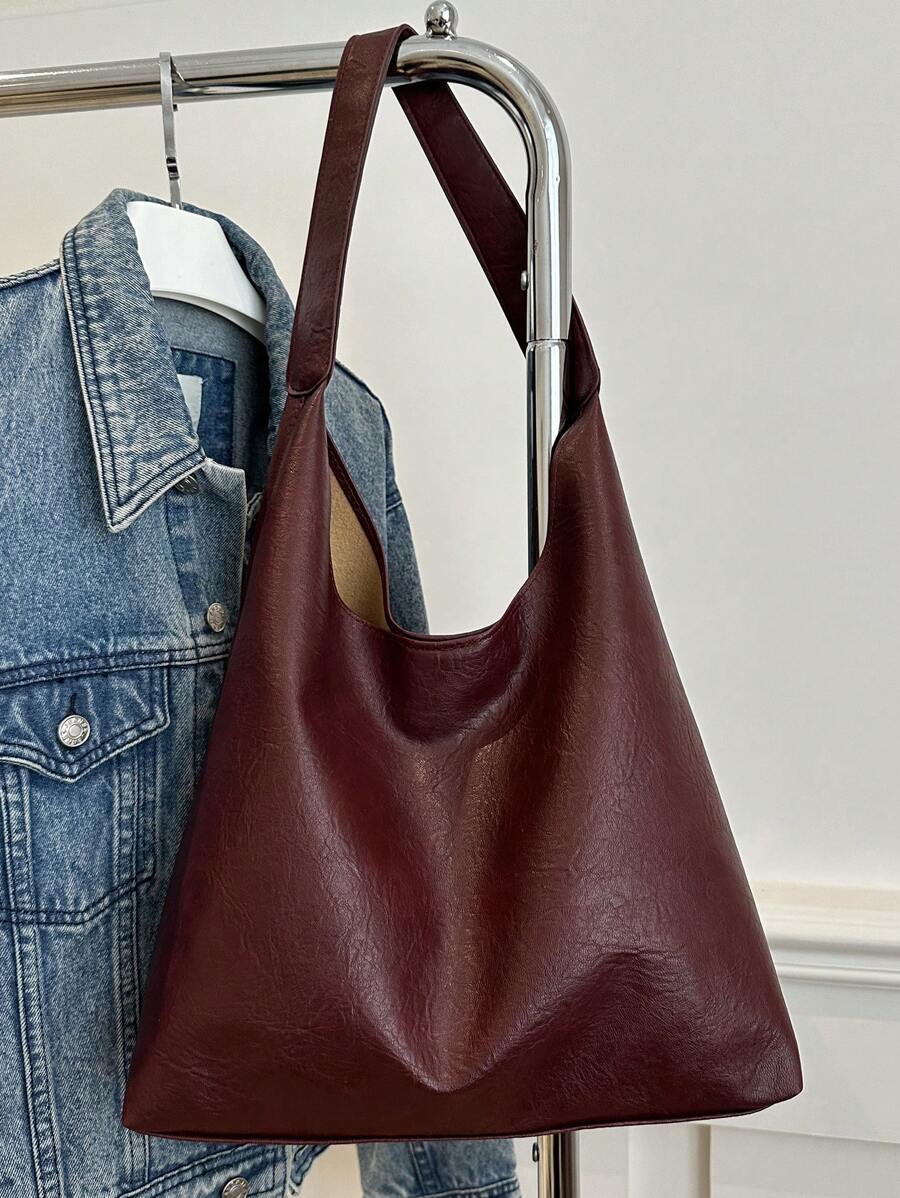Savannah Large Slouchy Hobo Shoulder Bag with Top Handle