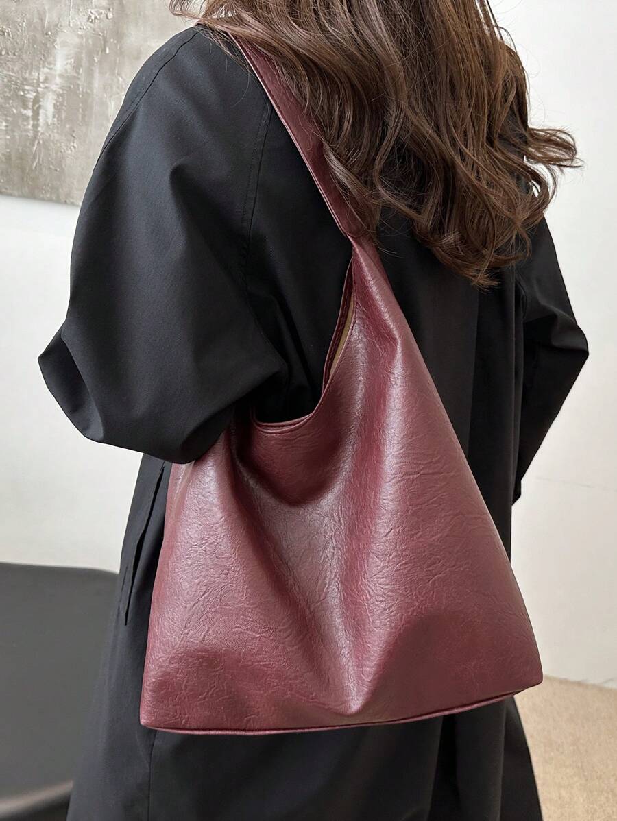 Savannah Large Slouchy Hobo Shoulder Bag with Top Handle