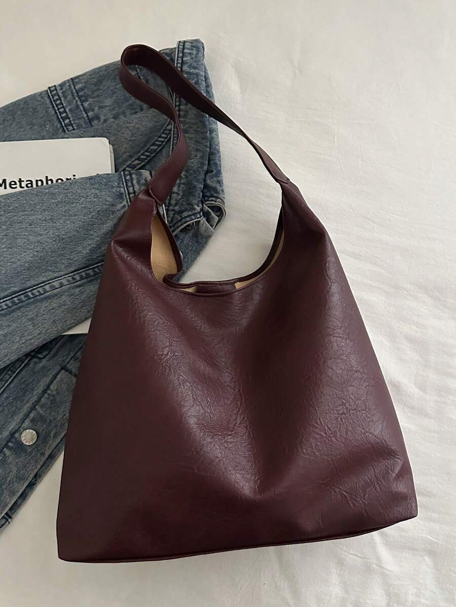 Savannah Large Slouchy Hobo Shoulder Bag with Top Handle