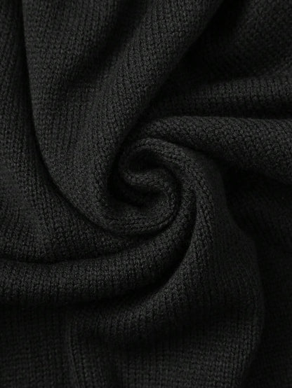 Bled Turtleneck Sweater and Wide Leg Pants Knit Set