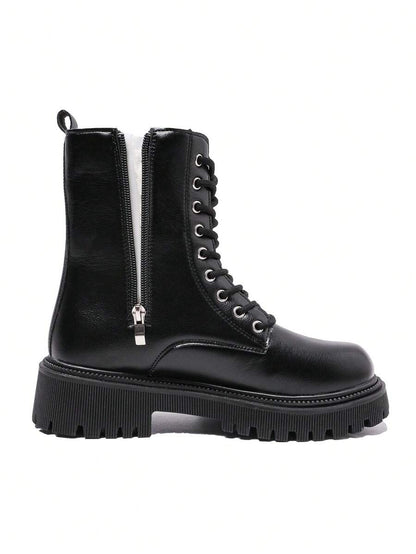 Fall/Winter 2025 New Arrival Thermal Lined Fashionable Anti-Slip Women's Mid-Calf Boots,Fur Boots Mensa