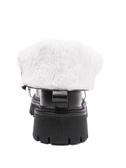 Fall/Winter 2025 New Arrival Thermal Lined Fashionable Anti-Slip Women's Mid-Calf Boots,Fur Boots Mensa