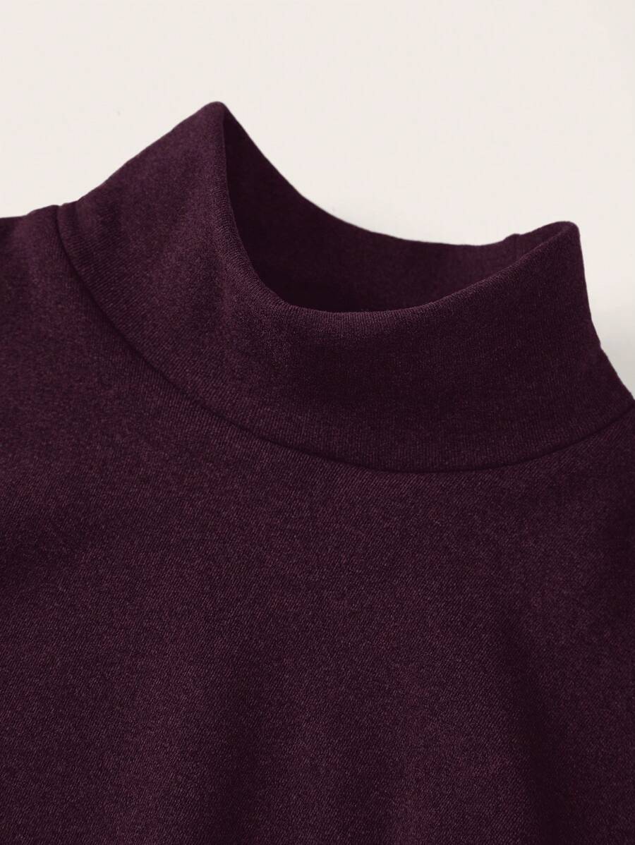 Aberdeen Fleece Lined Thermal Mock Neck Fitted Top