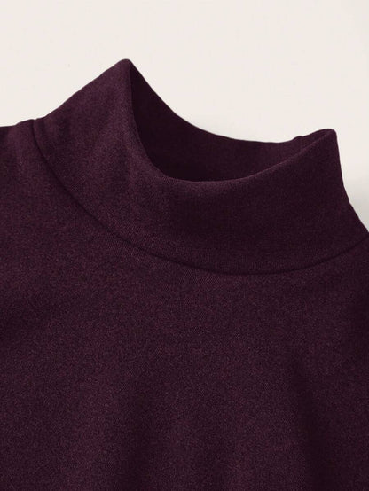 Aberdeen Fleece Lined Thermal Mock Neck Fitted Top