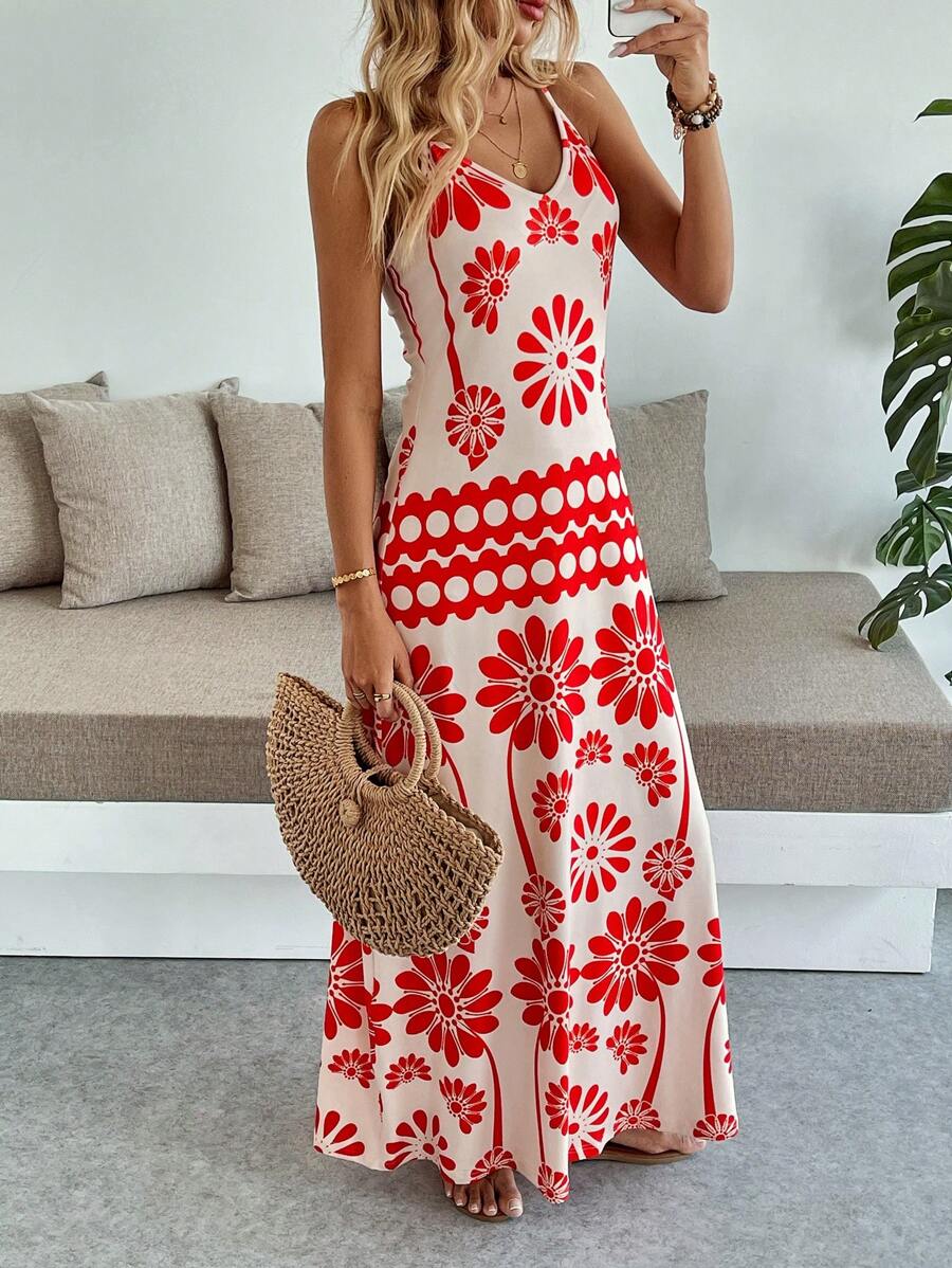 Breezaya Women's Casual Vacation Bohemian Style Dress Mensa