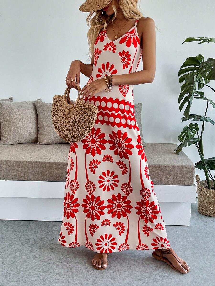 Breezaya Women's Casual Vacation Bohemian Style Dress Mensa