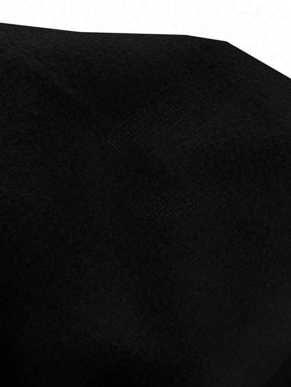 Graz Double Breasted Wool Look Long Overcoat