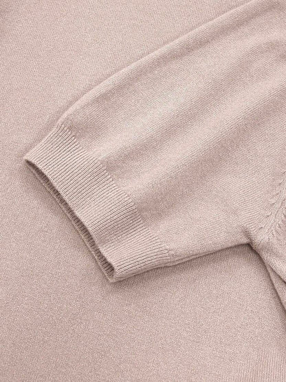 Women's Fine Rib Knit Short Sleeve Top, Fitted Stretch Tee for Layering and Work - White