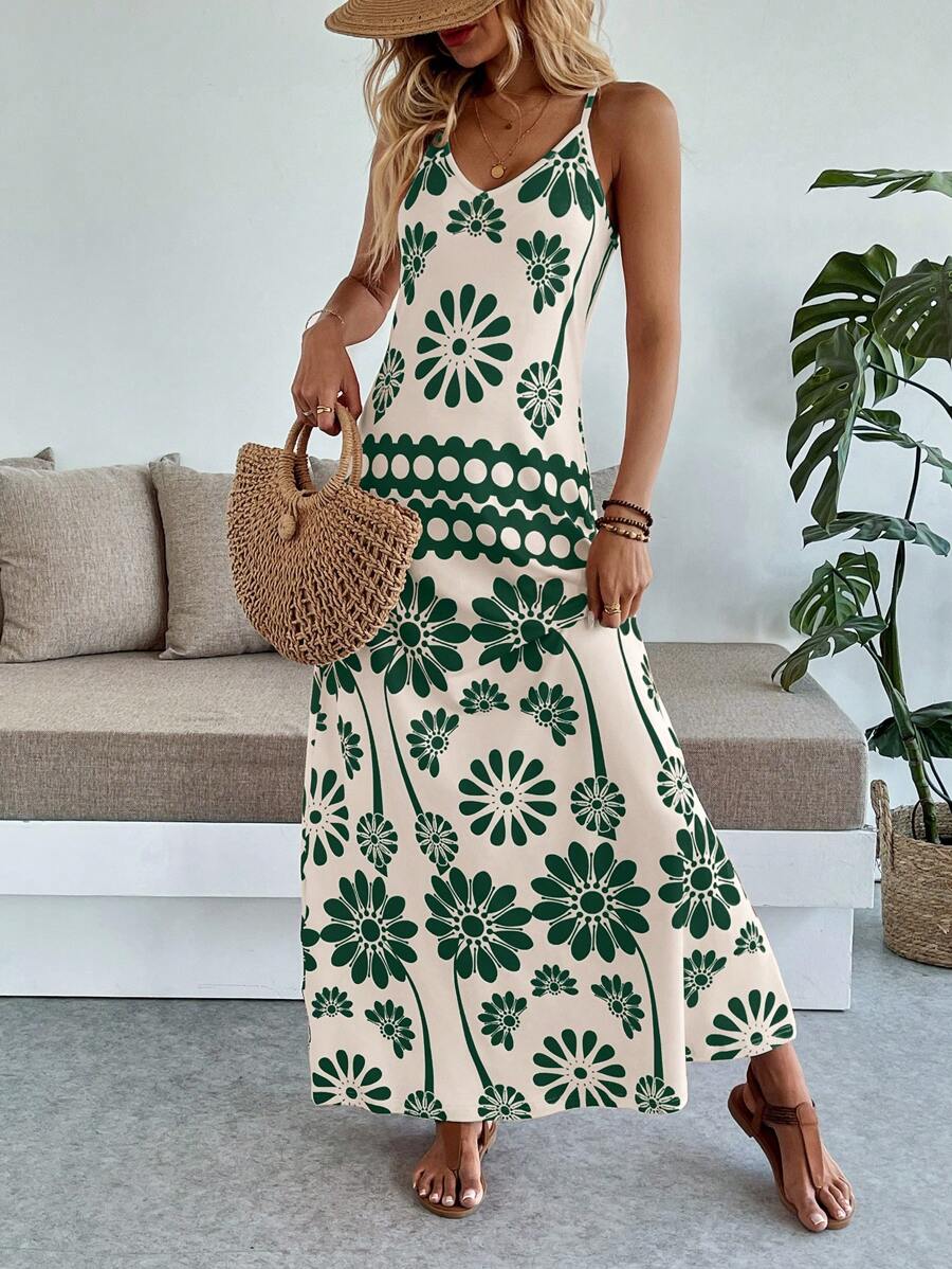 Breezaya Women's Casual Vacation Bohemian Style Dress Mensa