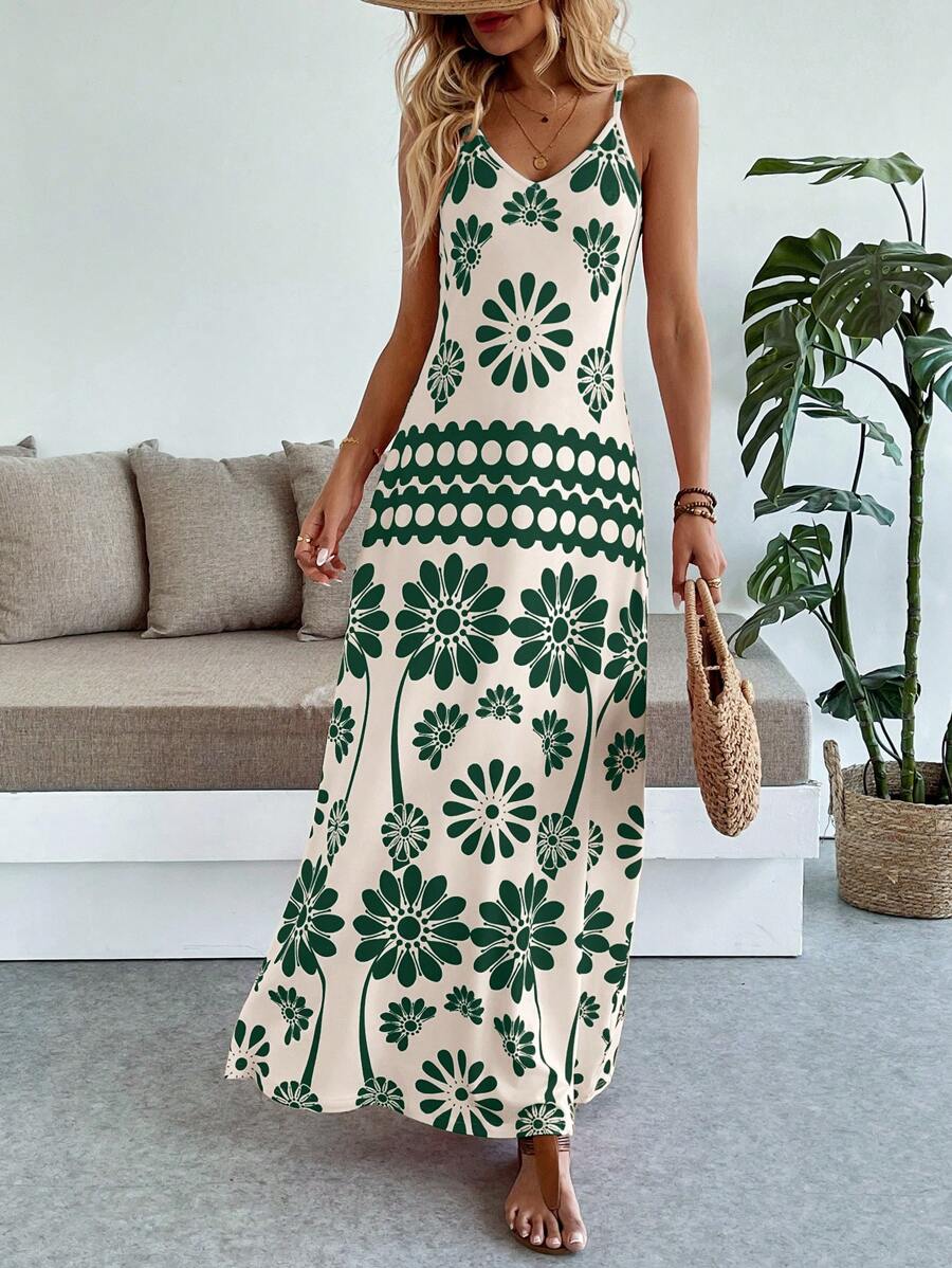 Breezaya Women's Casual Vacation Bohemian Style Dress Mensa