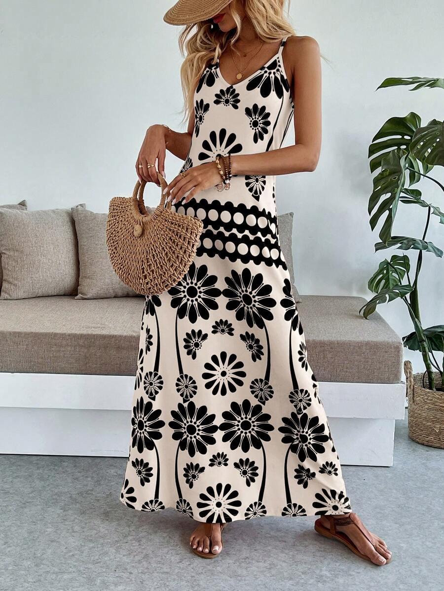 Breezaya Women's Casual Vacation Bohemian Style Dress Mensa