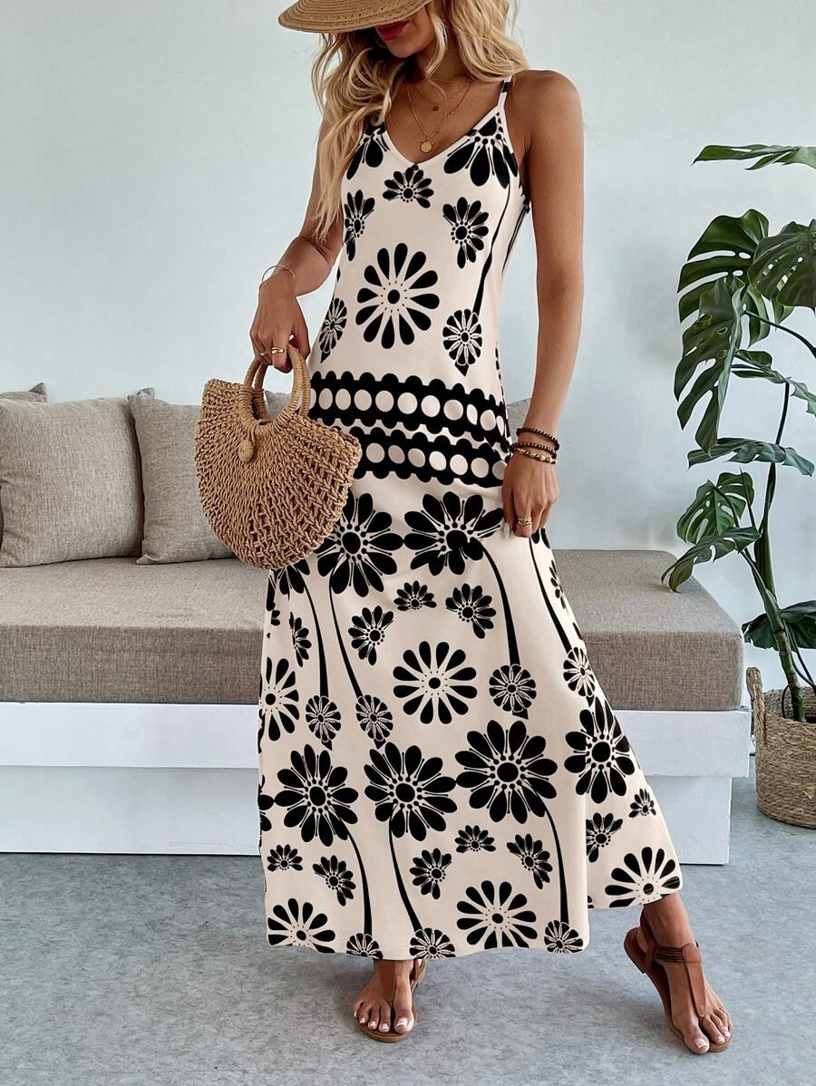Breezaya Women's Casual Vacation Bohemian Style Dress Mensa