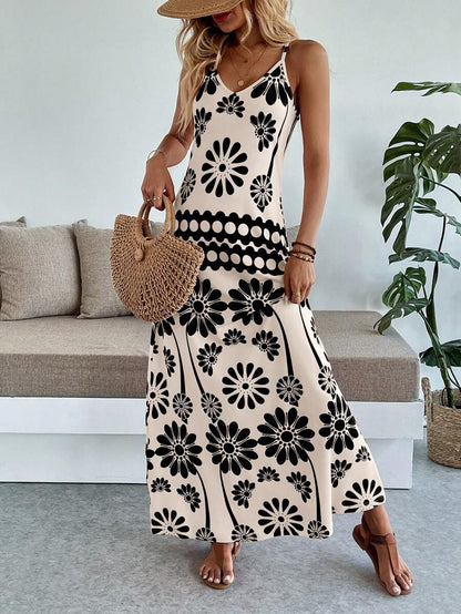 Breezaya Women's Casual Vacation Bohemian Style Dress Mensa