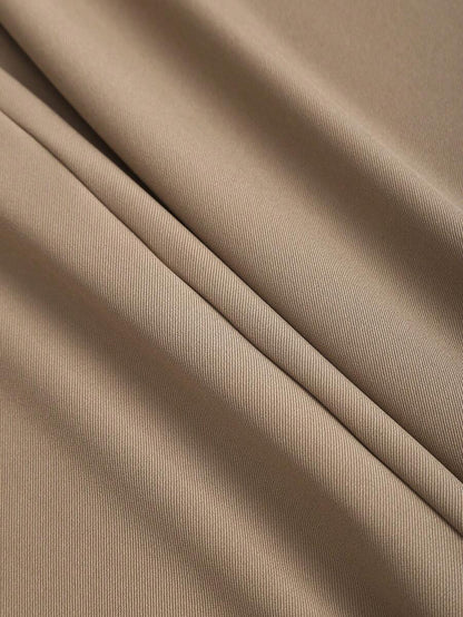 Katya Pleated Wide Leg Pants Tailored High Rise Trousers - Taupe