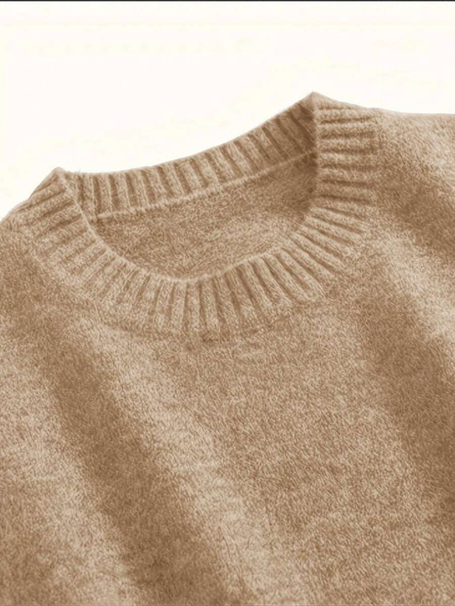Women's Side Slit Knit Sweater Vest, Sleeveless Layering Top for Fall Work Casual - Grey