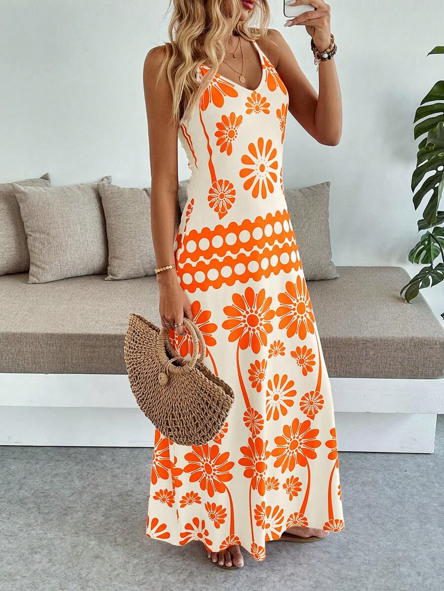 Breezaya Women's Casual Vacation Bohemian Style Dress Mensa