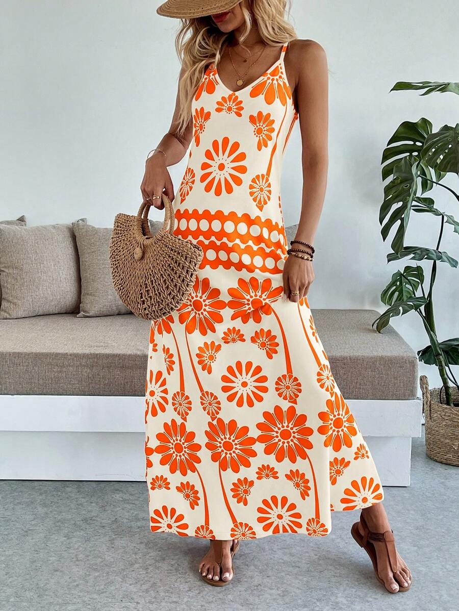 Breezaya Women's Casual Vacation Bohemian Style Dress Mensa