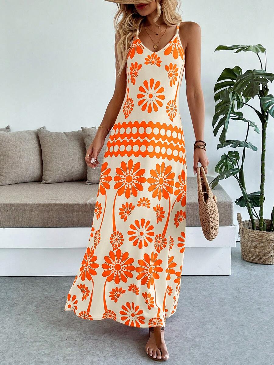 Breezaya Women's Casual Vacation Bohemian Style Dress Mensa