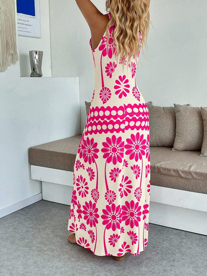 Breezaya Women's Casual Vacation Bohemian Style Dress Mensa